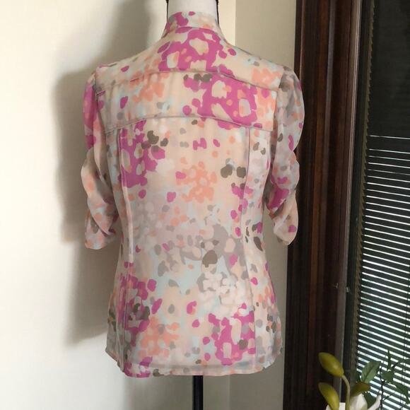 Banana Republic | Blouse with Ruched Sleeves Size S - Picture 5 of 11